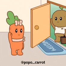 Popoandcarrot Cute Couple GIF - Popoandcarrot Popo Carrot GIFs