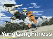 yang gang fitness naruto running ninjas neji