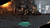 a video game says when on a mission in a foreign language