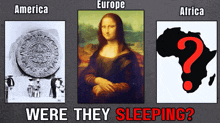 a poster that says " were they sleeping " on the bottom