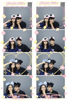 a collage of photos with the words photo twins on the bottom
