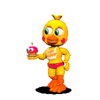 Toy Chica Attack Sticker - Toy Chica Attack Fnaf World Stickers