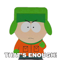 Thats Enough Kyle Broflovski Sticker - Thats Enough Kyle Broflovski South Park Stickers
