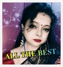 a picture of a woman and the words all the best
