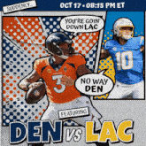 Los Angeles Chargers Vs. Denver Broncos Pre Game GIF - Nfl National Football League Football League GIFs