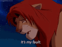 Lion King Its My Fault GIF - Lion King Its My Fault Mufasa GIFs