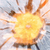 a drawing of a bowl of french fries surrounded by fire