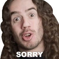 Sorry Bradley Hall Sticker - Sorry Bradley Hall I'M Sorry Stickers