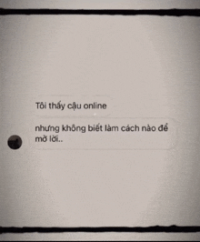 a black and white image of a text message in a foreign language