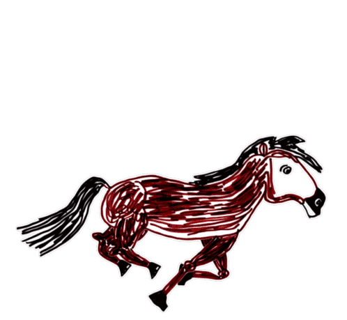 Hype Horse Veefriends Sticker - Hype Horse Veefriends Excited Stickers
