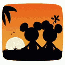 Kiss Sunset GIF - Kiss Sunset Mickey Mouse GIFs