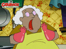 Frightened Thea White GIF - Frightened Thea White Courage The Cowardly Dog GIFs