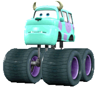 Sulley Monsters Inc Sticker - Sulley Monsters Inc Monster Truck Stickers