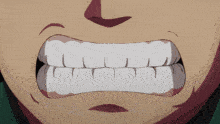 a close up of a person 's mouth with a very angry expression