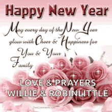 Happy New Year Family Love And Prayer GIF