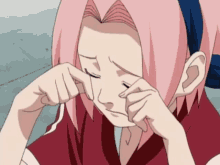 sakura naruto anime cry sad