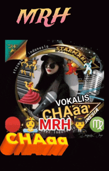 a poster that says mrh vokalis chaaa mrh