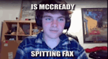 Mccready Kearney Spitting Fax GIF - Mccready Kearney Spitting Fax Facts GIFs