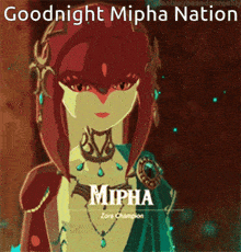 Goodnight Mipha Nation GIF - Goodnight Mipha Nation Mipha GIFs