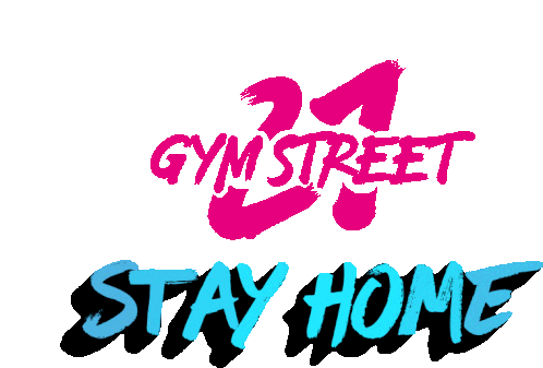 21gym Street Stay Home Sticker - 21gym Street Stay Home Bleibzuhause Stickers