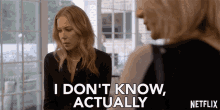 I Dont Know Actually Jen Harding GIF - I Dont Know Actually Jen Harding Christina Applegate GIFs