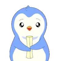 a penguin is holding a sign that reads happy mother 's day