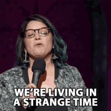 Were Living In A Strange Time Aditi Mittal GIF - Were Living In A Strange Time Aditi Mittal Girl Meets Mic GIFs