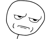 a black and white drawing of a cartoon character 's face with a sad look on his face .