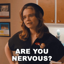 Are You Nervous Lydia GIF - Are You Nervous Lydia Grease Rise Of The Pink Ladies GIFs