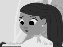 Balloon Girl Animation GIF