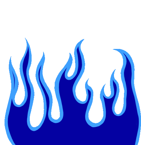 Fire Lit Sticker - Fire Lit Blue - Discover & Share GIFs