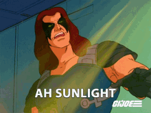 Ah Sunlight I Hate Sunlight Zartan GIF - Ah Sunlight I Hate Sunlight Zartan Gi Joe A Real American Hero GIFs