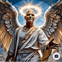 a picture of an angel with the words you are forgiven