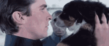 Christian Bale Dog GIF - Christian Bale Dog Lick GIFs