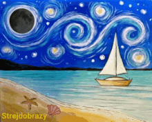 Strejdobrazy Starry Night GIF - Strejdobrazy Starry Night Beach GIFs