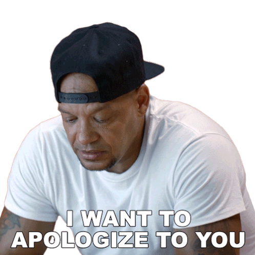 I Want To Apologize To You Peter Gunz Sticker - I Want To Apologize To You Peter Gunz After Happily Ever After Stickers