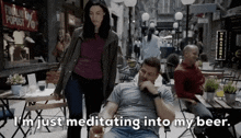 Just Meditating Into My Beer Seal Team GIF - Just Meditating Into My Beer Seal Team Jason Hayes GIFs