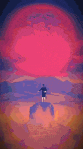 a pixel art of a rainbow colored circle with a white center
