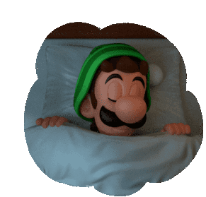 Luigi Yawn Sticker - Luigi Yawn Tired Stickers