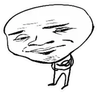 a black and white drawing of a man 's face with a beard .