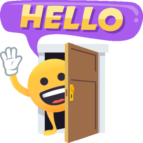 Hello Smiley Guy Sticker - Hello Smiley Guy Joypixels Stickers
