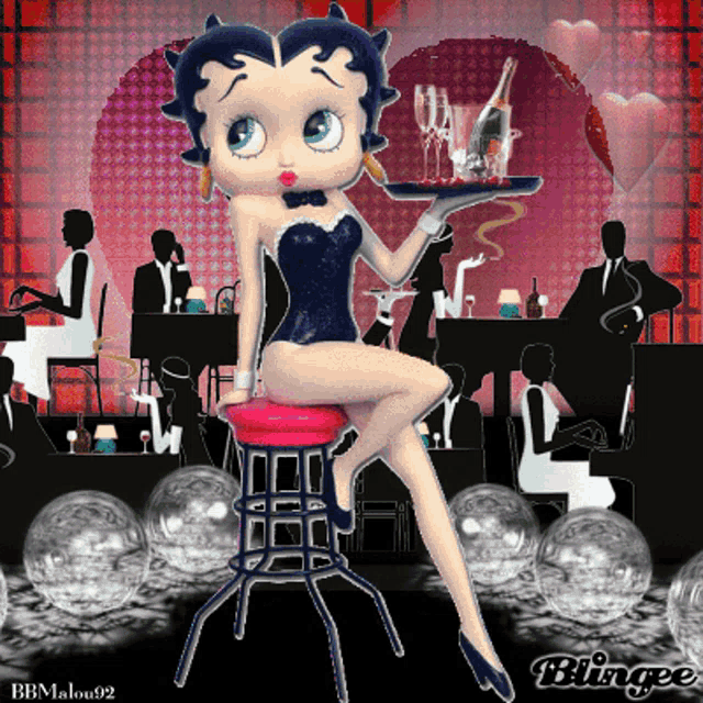 Betty Boop Animated GIF - Betty Boop Animated Bar - Discover & Share GIFs