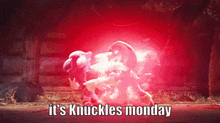 Monday Knuckles GIF - Monday Knuckles Knuckles The Echidna GIFs