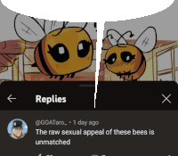 Bees Stancave Sticker