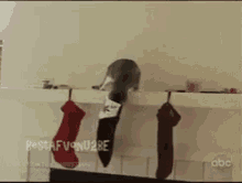 Cat Santa Socks GIF - Cat Santa Socks Fall Down GIFs