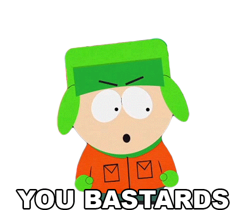You Bastards Kyle Broflovski Sticker - You Bastards Kyle Broflovski South Park Stickers