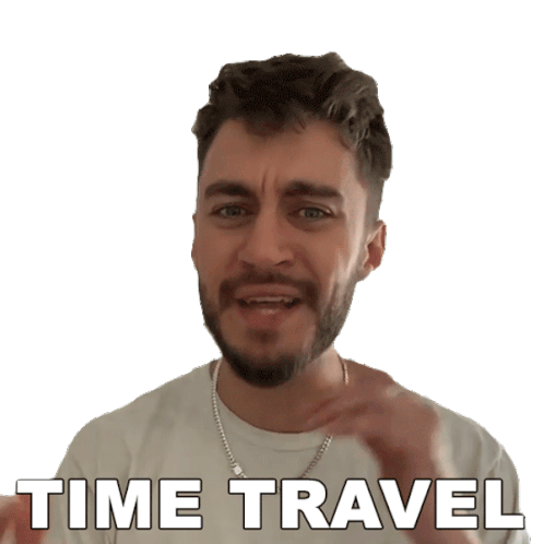 Time Travel Casey Frey Sticker - Time Travel Casey Frey Travel Through Time Stickers