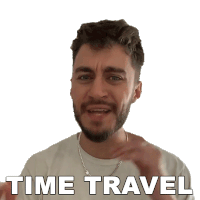 Time Travel Casey Frey Sticker - Time Travel Casey Frey Travel Through Time Stickers