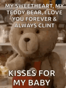 Kisses For My Baby Ted GIF - Kisses For My Baby Ted Love You GIFs