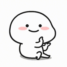 a cartoon character with a smile on his face is holding a star in his hand .